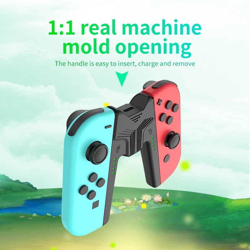 Aolion mini mâner de andocare de încărcare cu port tip C USB C pentru controler de încărcare Joy Con Nintendo Nintendo Switch Joy Con