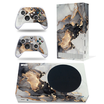 Για κονσόλα Xbox Series S και 2 χειριστήρια Skin Sticker Νέος σχεδιασμός Προστατευτικό αφαιρούμενο κάλυμμα αυτοκόλλητων