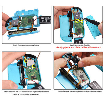 Ανταλλακτικό Joycon Joystick Thumb Stick Repair Kit για Nintendo Switch 3D Joystick Analog Sticks NS Lite Controller Repair Tool