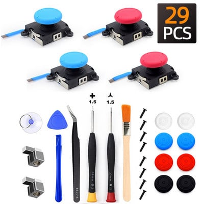 Kit de reparare a stick-ului de degetare Joycon Joystick de schimb pentru Joystick-uri 3D Stick analogice Nintendo Switch Instrument de reparare a controlerului NS Lite