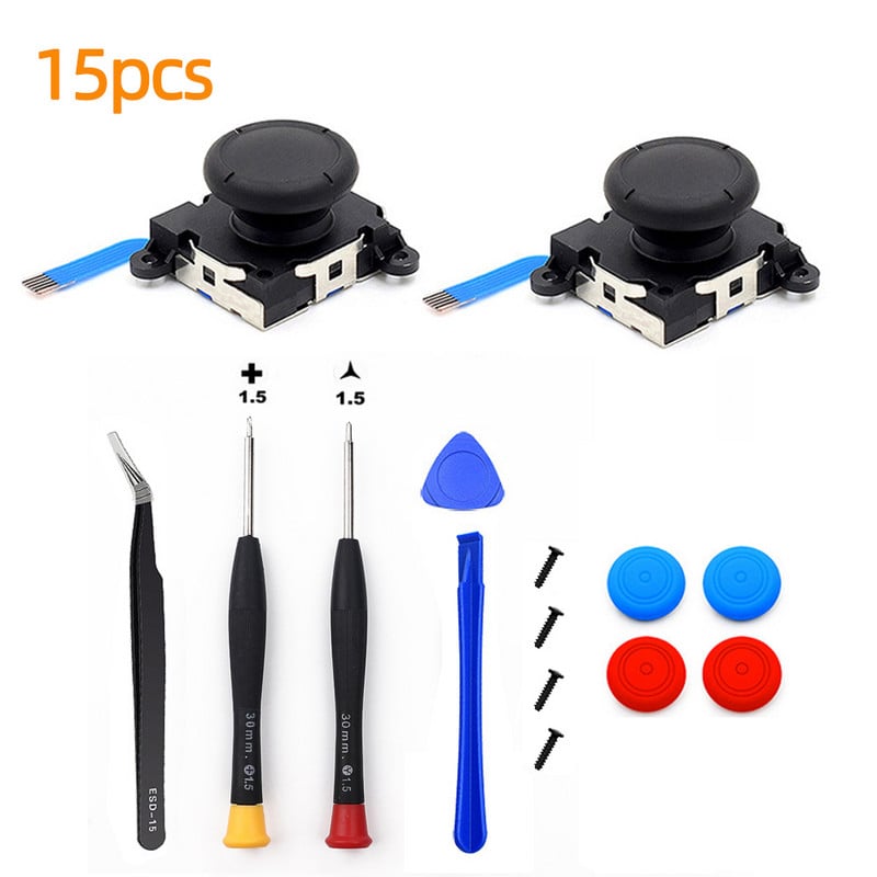 Kit de reparare a stick-ului de degetare Joycon Joystick de schimb pentru Joystick-uri 3D Stick analogice Nintendo Switch Instrument de reparare a controlerului NS Lite