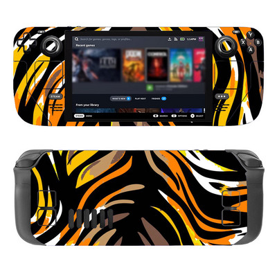 „Steam Deck Leopard Print“ PVC odos vinilo lipduko lipduko dangtelis nuo įbrėžimų, dulkėms atsparus