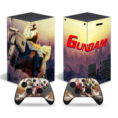 Gundam dizajn za xbox seriju X naljepnica kože za xbox seriju X pvc maske za xbox seriju X vinilna naljepnica za naljepnicu kože XSX