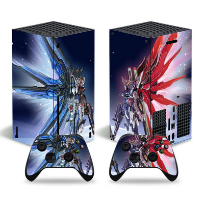 Gundam dizajn za xbox seriju X naljepnica kože za xbox seriju X pvc maske za xbox seriju X vinilna naljepnica za naljepnicu kože XSX