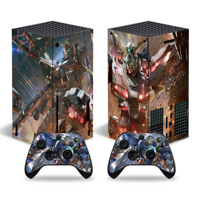 Gundam dizajn za xbox seriju X naljepnica kože za xbox seriju X pvc maske za xbox seriju X vinilna naljepnica za naljepnicu kože XSX