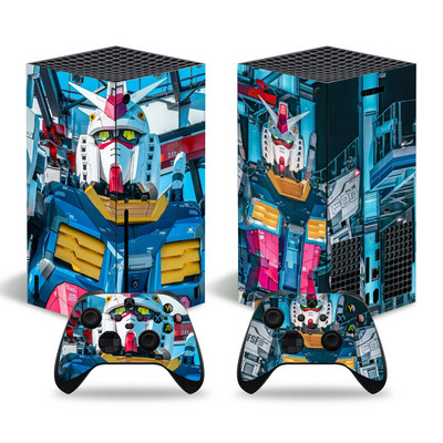 Gundam dizajn za xbox seriju X naljepnica kože za xbox seriju X pvc maske za xbox seriju X vinilna naljepnica za naljepnicu kože XSX