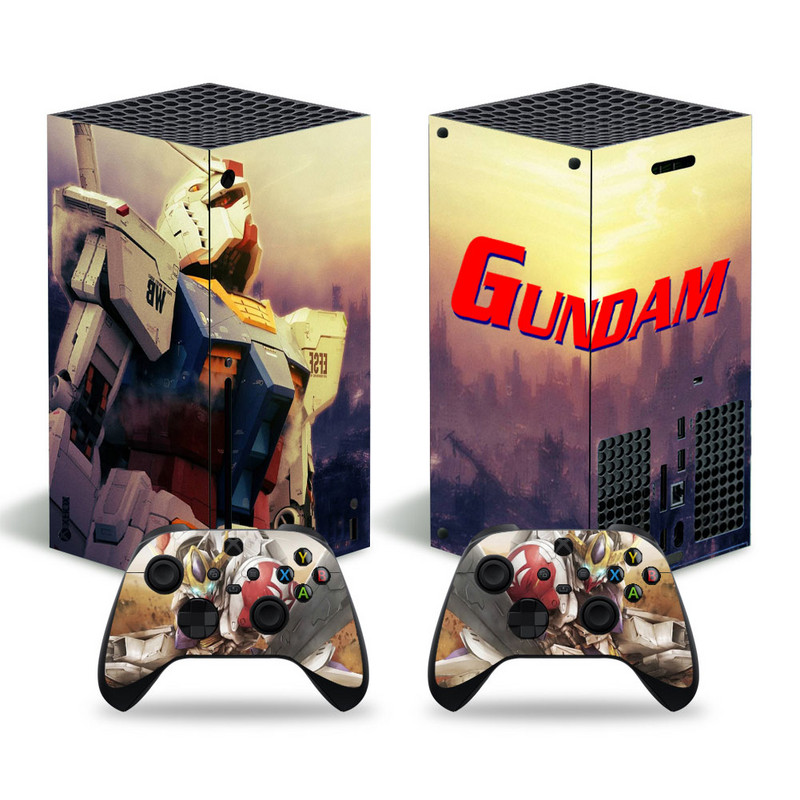 Gundam dizajn za xbox seriju X naljepnica kože za xbox seriju X pvc maske za xbox seriju X vinilna naljepnica za naljepnicu kože XSX