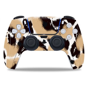 Дизайн на леопардов принт за PS5 Controller Skin Sticker За PS5 Gamepad Joystick skins за PS5 Controllers Controller pvc стикер