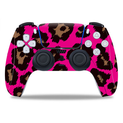 Leopard print dizajn za PS5 Controller Skin Naljepnica Za PS5 Gamepad Joystick maske za PS5 Controllers Controller pvc naljepnica