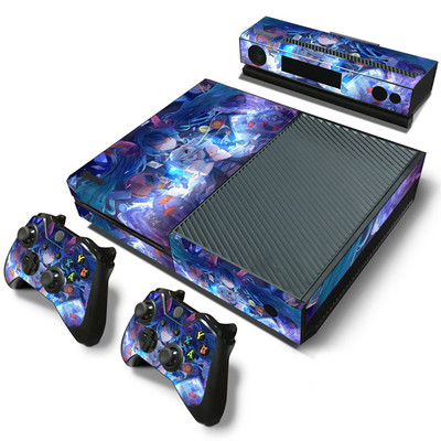 Dizajn djevojke za naljepnicu konzole X box one i 2 kontrolera naljepnica za X BOX ONE vinilna naljepnica za naljepnicu kože xbox one