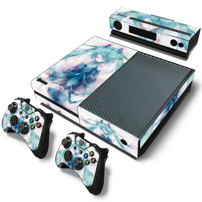 Dizajn djevojke za naljepnicu konzole X box one i 2 kontrolera naljepnica za X BOX ONE vinilna naljepnica za naljepnicu kože xbox one