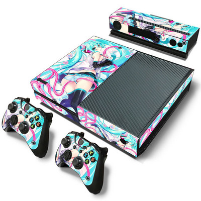 Dizajn djevojke za naljepnicu konzole X box one i 2 kontrolera naljepnica za X BOX ONE vinilna naljepnica za naljepnicu kože xbox one
