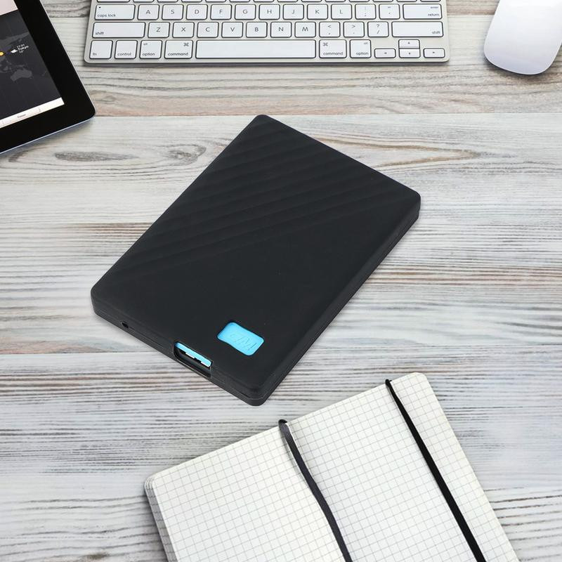 Mobiilse kõvaketta silikoonist ümbris ülitäpne lõikamine kaasaskantava kõvaketta kaitseümbris täiskaanega raputuskindel