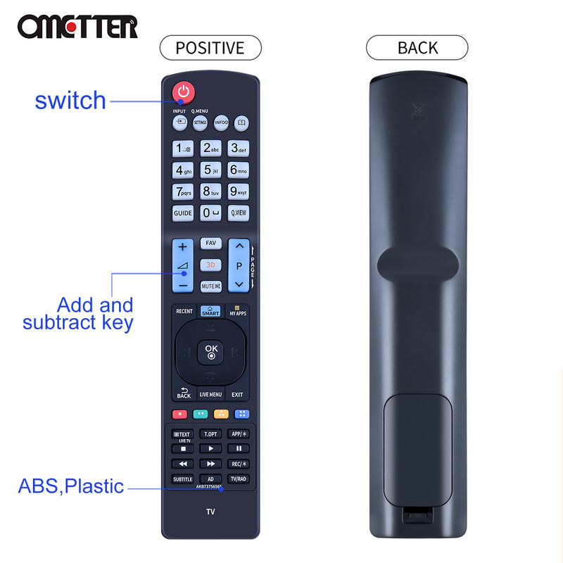 AKB73756565 Alkalmas LG Smart TV távirányítóhoz 55LY570H 47LA6200 50LA6205 60LA6205 42LA6200 55LM8600 47LA6200-UA 60LM8600