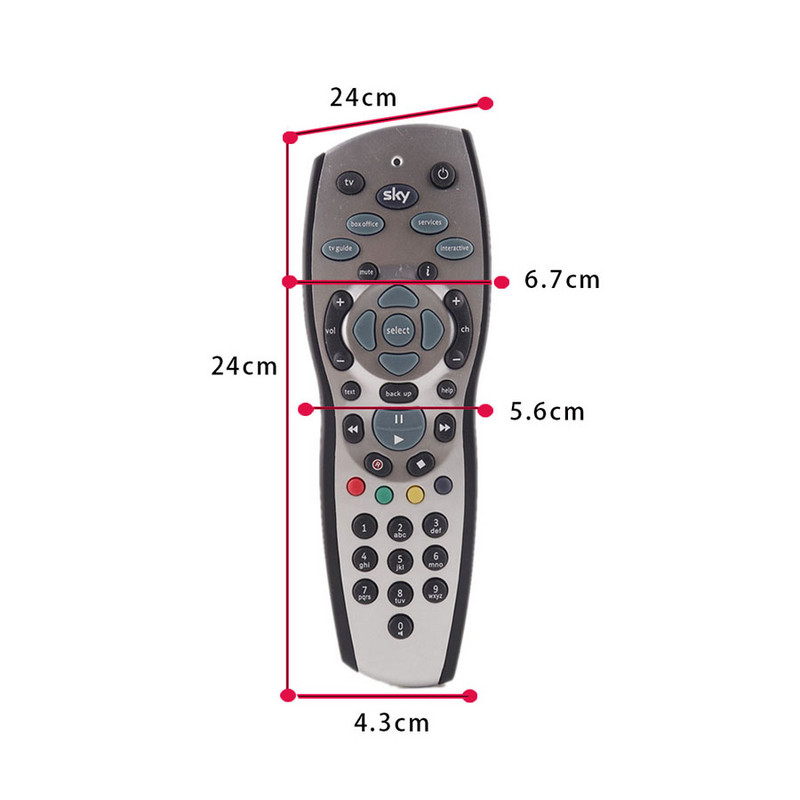 JRGK universālās tālvadības pultis SKY televizora pierīcei SKY V9 HD tālvadības pults Sky HD+Plus programmēšanai viedā tālvadības pults