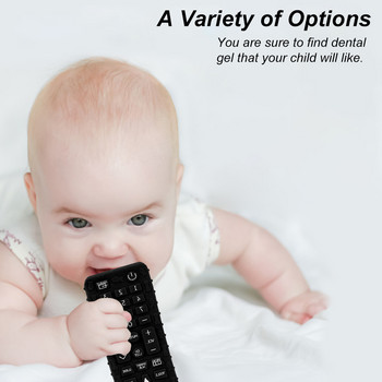 Teething Chew Toy BPA Free Remote Control Shape Pacifier Soft Baby Teething Artifact Black για οδοντιατρική φροντίδα για νεογέννητο βρέφος