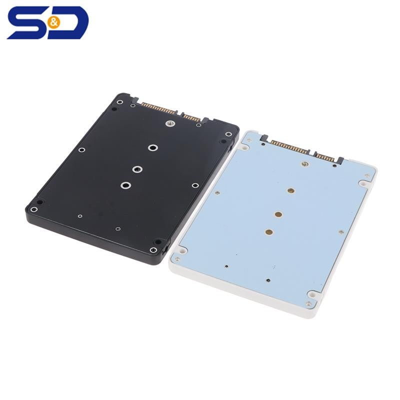 NGFF M.2 SATA adapterio kietojo disko dėžutės korpusas MSATA išorinis SSD dėklas Mini SSD Į 2,5" SATA3 keitiklio adapterio kortelė staliniam kompiuteriui