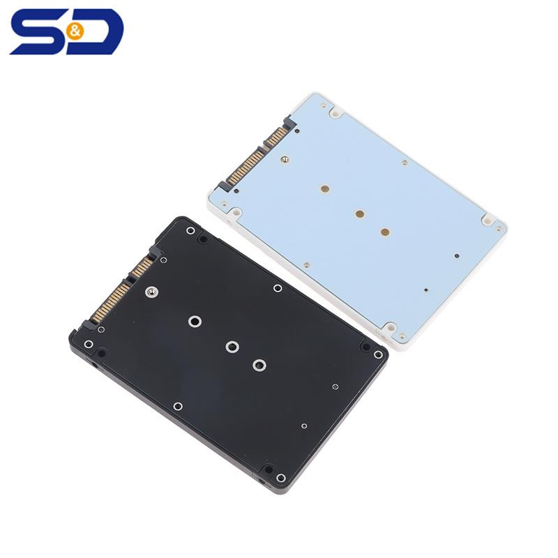 NGFF M.2 SATA adapterio kietojo disko dėžutės korpusas MSATA išorinis SSD dėklas Mini SSD Į 2,5" SATA3 keitiklio adapterio kortelė staliniam kompiuteriui