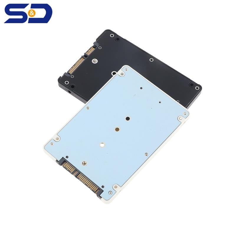 NGFF M.2 SATA adapterio kietojo disko dėžutės korpusas MSATA išorinis SSD dėklas Mini SSD Į 2,5" SATA3 keitiklio adapterio kortelė staliniam kompiuteriui