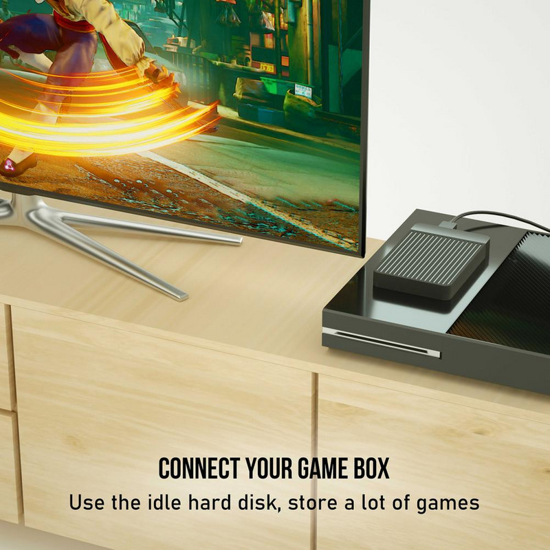 Üliõhuke kompaktne USB3.0 välise kõvaketta korpuse kast SSD ümbris Plug Play HDD kasti tõhusad arvutitarvikud