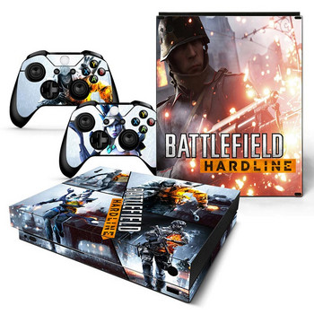 Battlefield 1 λευκά αυτοκόλλητα δέρματος Full Set Faceplates για χειριστήριο κονσόλας Xbox One X με αυτοκόλλητα δέρματος χειριστηρίου 2 τμχ