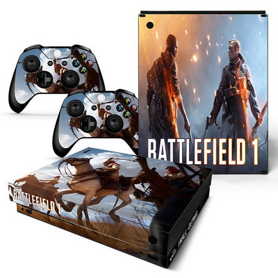 Battlefield 1 bijeli komplet naljepnica za prednje ploče za konzolu Xbox One X s naljepnicama za masku kontrolera od 2 komada