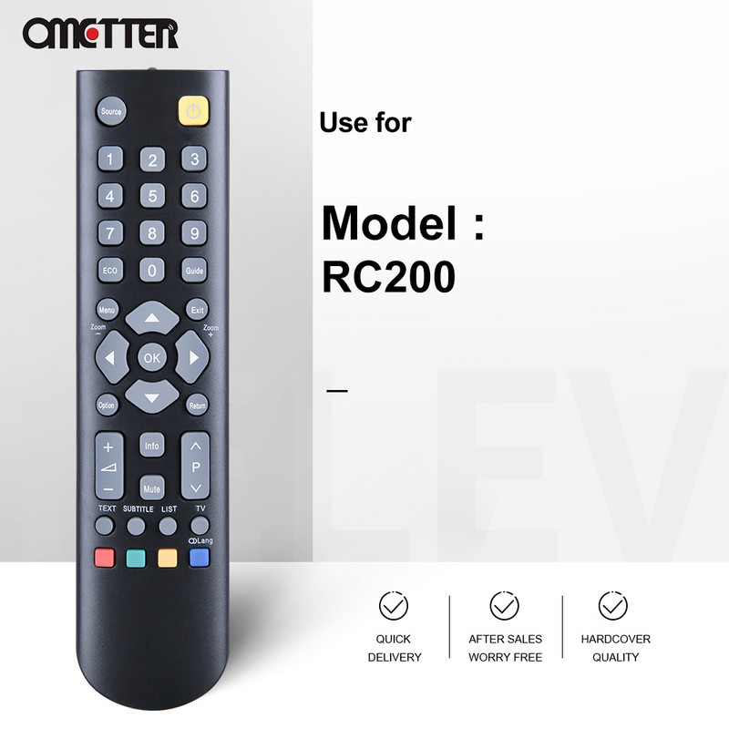 Új RC200 TCL távirányítóhoz használható HANNSPREE LT29-32E1 SL40UMNB ST19