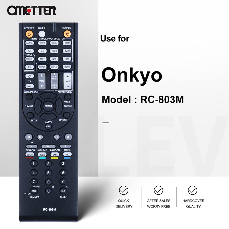 RC-803M Prikladno za daljinski upravljač Onkyo prijemnika AV TX-NR609 TX-NR609B HT-S7409