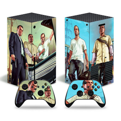 GTA dizajn za xbox seriju X naljepnica kože za xbox seriju X pvc maske za xbox seriju X vinilna naljepnica za naljepnicu kože XSX
