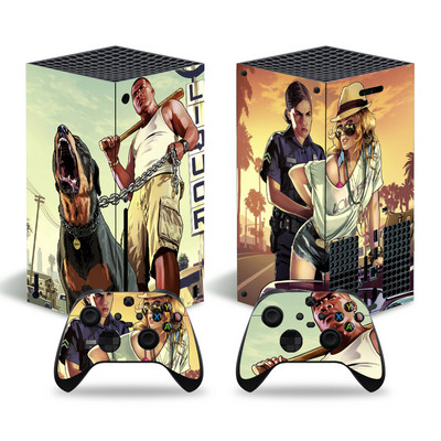 GTA dizajn za xbox seriju X naljepnica kože za xbox seriju X pvc maske za xbox seriju X vinilna naljepnica za naljepnicu kože XSX