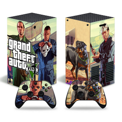 GTA dizajn za xbox seriju X naljepnica kože za xbox seriju X pvc maske za xbox seriju X vinilna naljepnica za naljepnicu kože XSX