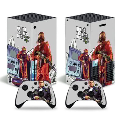 GTA dizajn za xbox seriju X naljepnica kože za xbox seriju X pvc maske za xbox seriju X vinilna naljepnica za naljepnicu kože XSX