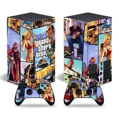 GTA dizajn za xbox seriju X naljepnica kože za xbox seriju X pvc maske za xbox seriju X vinilna naljepnica za naljepnicu kože XSX