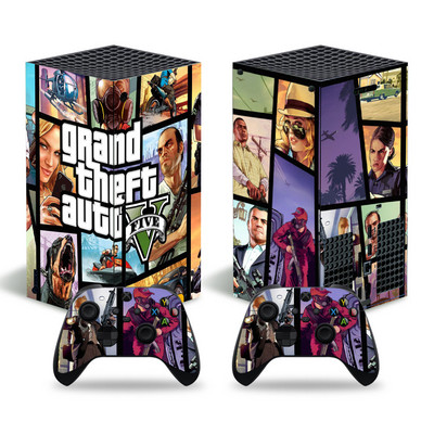 GTA dizajn za xbox seriju X naljepnica kože za xbox seriju X pvc maske za xbox seriju X vinilna naljepnica za naljepnicu kože XSX