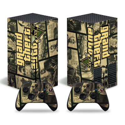 GTA dizajn za xbox seriju X naljepnica kože za xbox seriju X pvc maske za xbox seriju X vinilna naljepnica za naljepnicu kože XSX