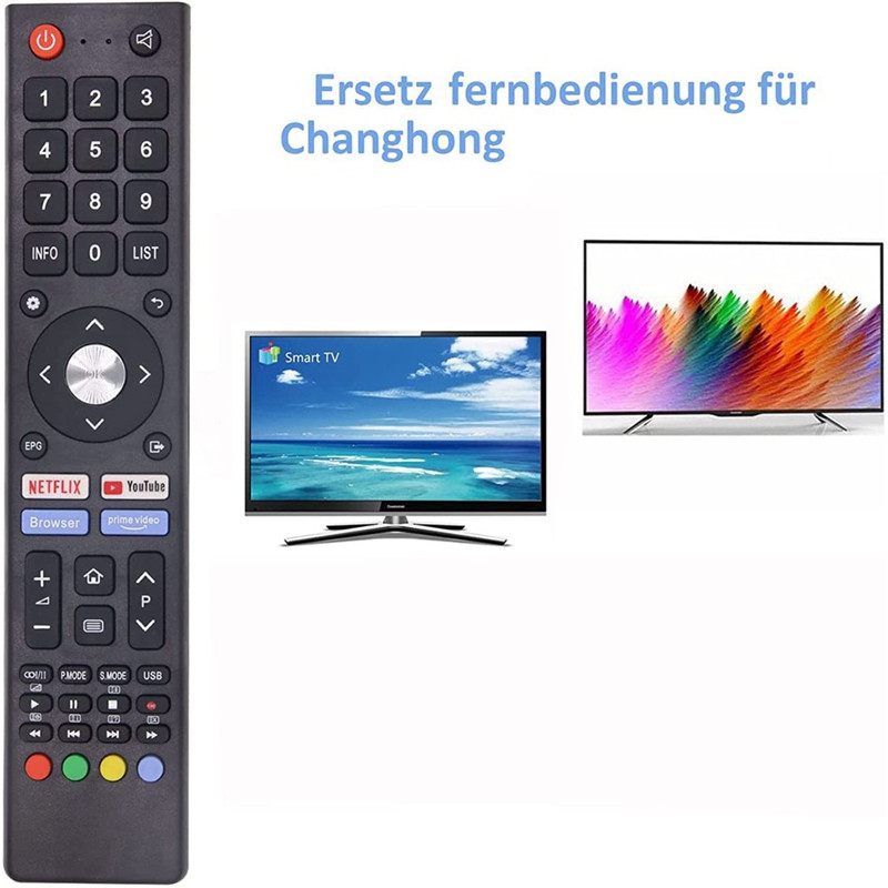 Csere távirányító a Changhong orrbeállításhoz Univerzális Changhong távirányító Netflix Youtube gombbal