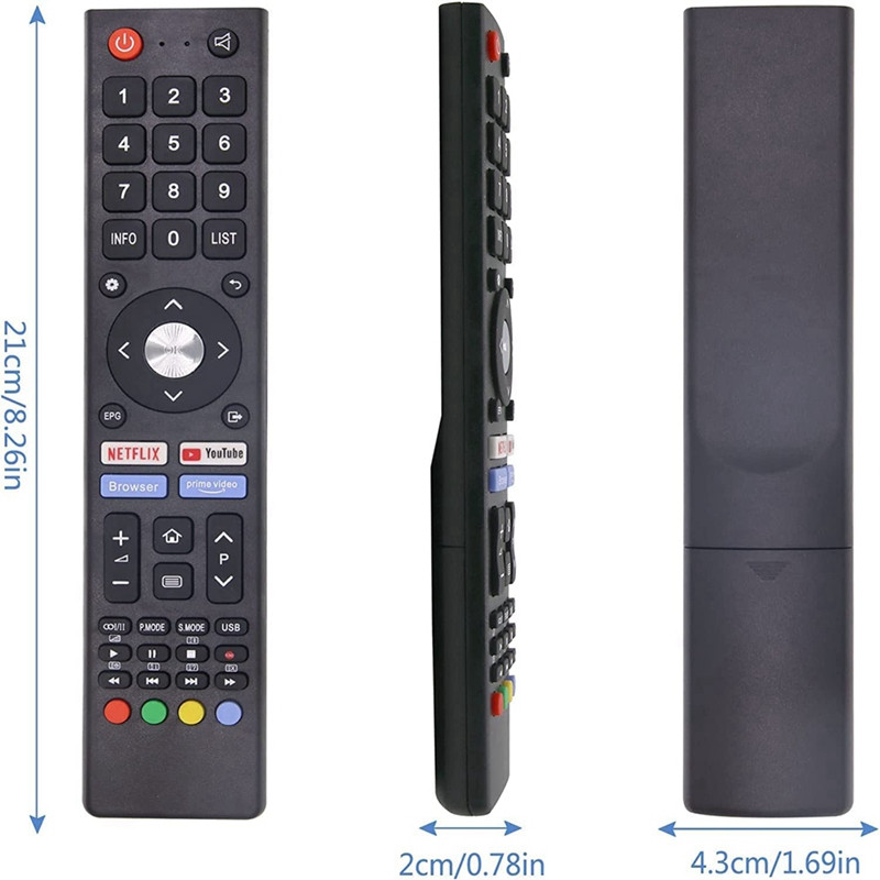 Csere távirányító a Changhong orrbeállításhoz Univerzális Changhong távirányító Netflix Youtube gombbal