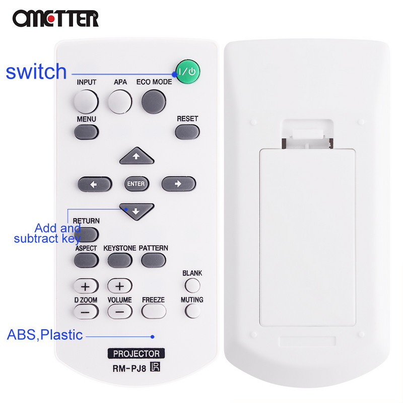 Vadonatúj Sony univerzális távirányítóhoz RM-PJ8 RM-PJ6 VPL-CX63 projektorhoz