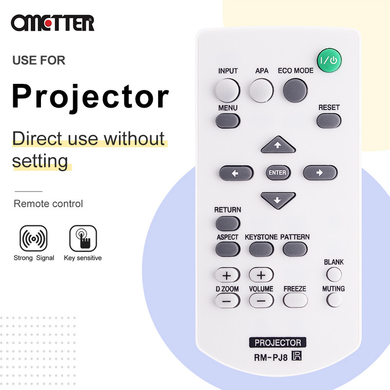 Vadonatúj Sony univerzális távirányítóhoz RM-PJ8 RM-PJ6 VPL-CX63 projektorhoz