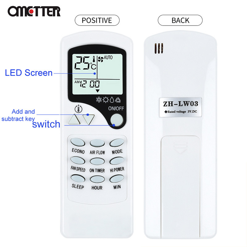ZH-LW03 CHIGO kliimaseadme kaugjuhtimispuldi ZH/LW-03 jaoks