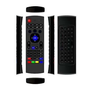 2.4G MX3 Air Mouse Smart Voice дистанционно управление RF безжична клавиатура с подсветка IR Learning Mouse за Android TV BOX full HD H.265