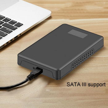 Изключително тънък калъф за външен диск Поддържа 2,5-инчов SATA лек корпус за устройство Външен USB твърд диск Кутия