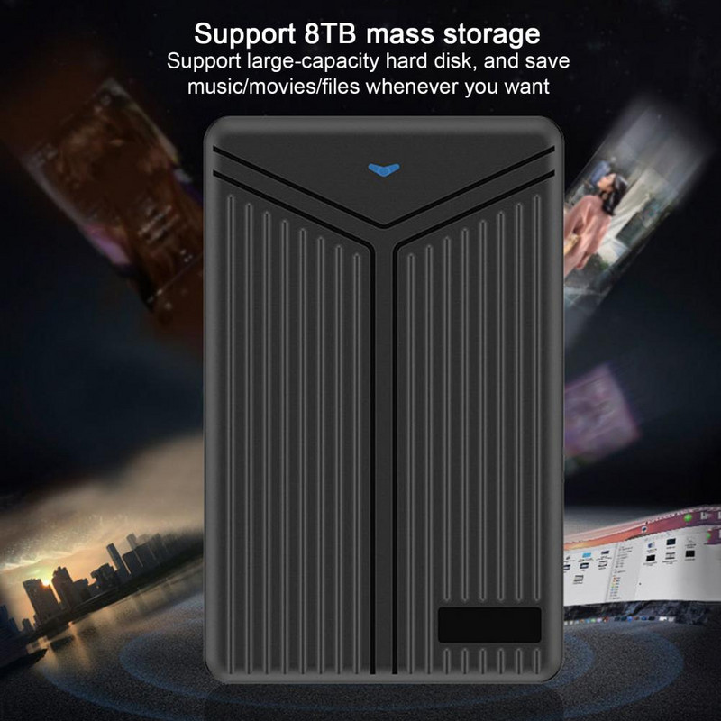 Ultra-tanko vanjsko kućište za disk Podrška 2,5-inčno SATA lagano kućište za disk Kutište za vanjski USB tvrdi disk