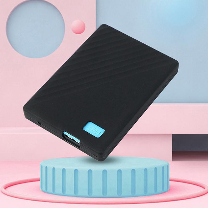 Carcasă din silicon pentru hard disk mobil, ultra moale, rezistentă la șocuri, capac de protecție elastică pentru hard disk, cu tăiere de înaltă precizie.