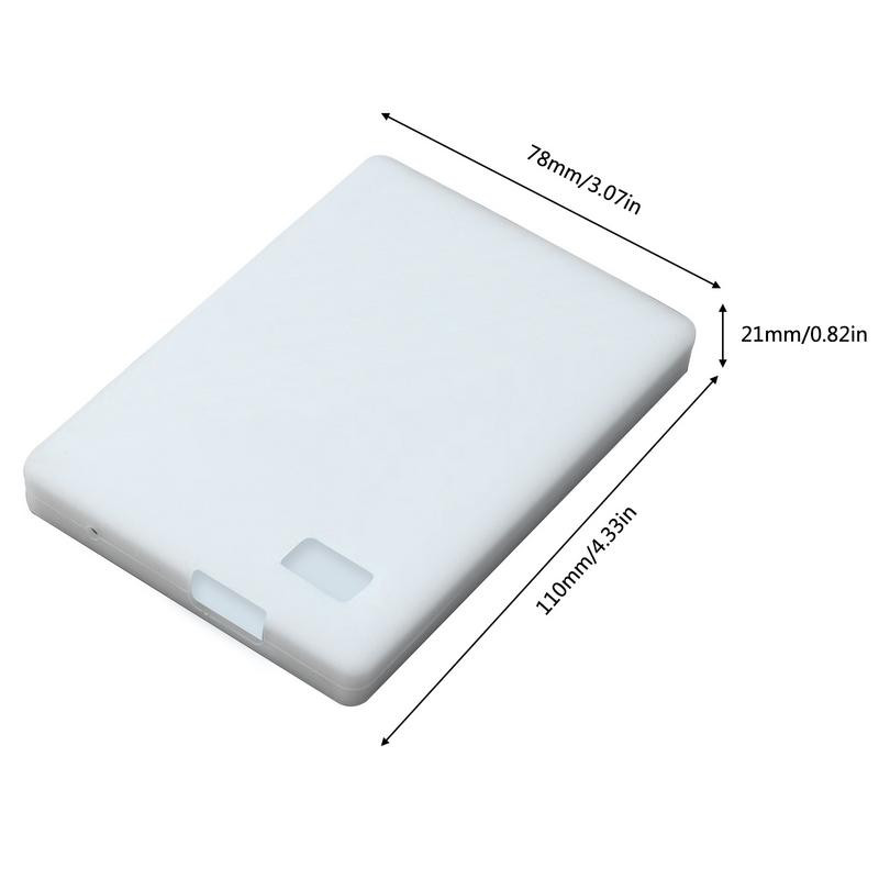 Carcasă din silicon pentru hard disk mobil, ultra moale, rezistentă la șocuri, capac de protecție elastică pentru hard disk, cu tăiere de înaltă precizie.