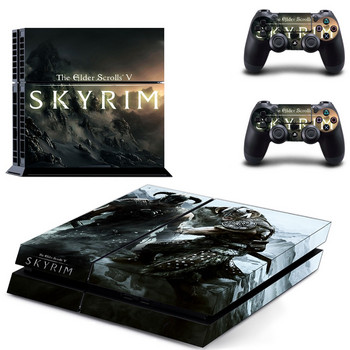 The Elder Scrolls V Skyrim PS4 стикер за кожа за Sony PlayStation 4 конзола и контролер за Dualshock 4 PS4 стикер за стикер за кожа