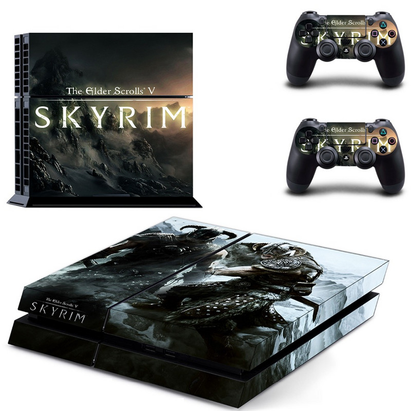 The Elder Scrolls V Skyrim PS4 naljepnica za kožu za Sony PlayStation 4 konzolu i kontroler za Dualshock 4 PS4 naljepnica za kožu