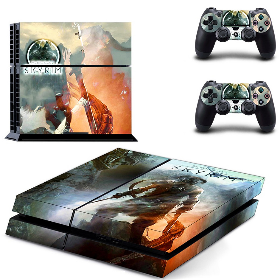 Αυτοκόλλητο Skin The Elder Scrolls V Skyrim PS4 για κονσόλα Sony  PlayStation 4 και χειριστήριο για Dualshock 4 PS4 Skin Sticker Decal 