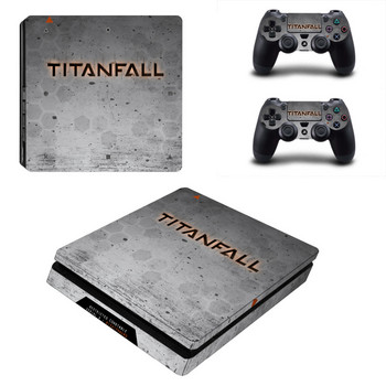 Αυτοκόλλητο Titanfall 2 Decal PS4 Slim Skin για κονσόλα Sony PlayStation 4 και 2 χειριστήρια PS4 Slim Skin Sticker Vinyl