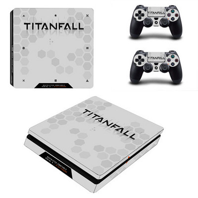 Titanfall 2 Decal PS4 Slim Skin lipdukas, skirtas Sony PlayStation 4 konsolei ir 2 valdikliams PS4 plonos odos lipdukas, vinilas